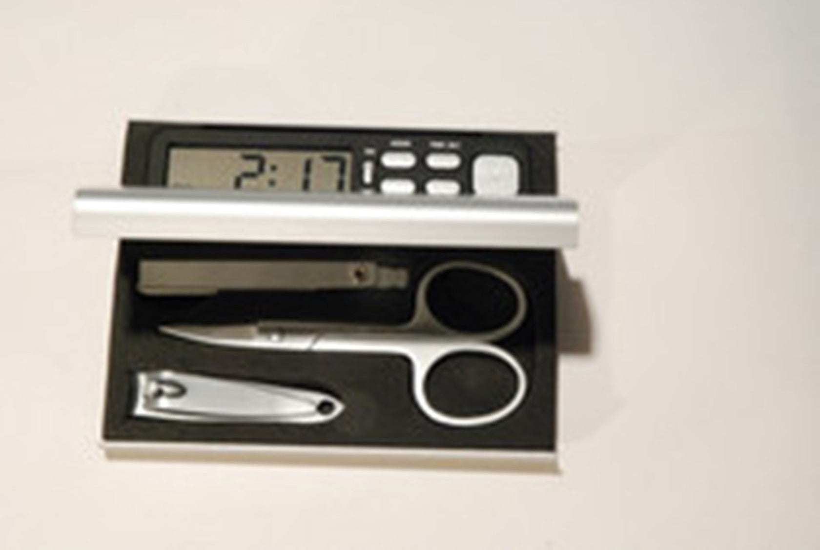 Manicure Travel Set with Alarm Clock