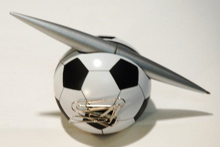 Soccer Pen Holder with Clip Dispenser