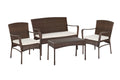 Outdoor Garden Patio Furniture 4PC set w/ Table