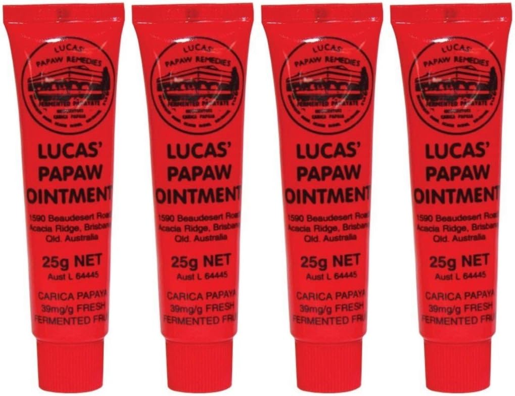 Lucas PAPAW Original from Australia : Multi-Tasking, Natural, Vegan, Hydrating And Soothing (25g)-Pack of 4