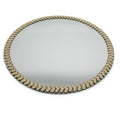 Set of 4 silver sunburst chargers