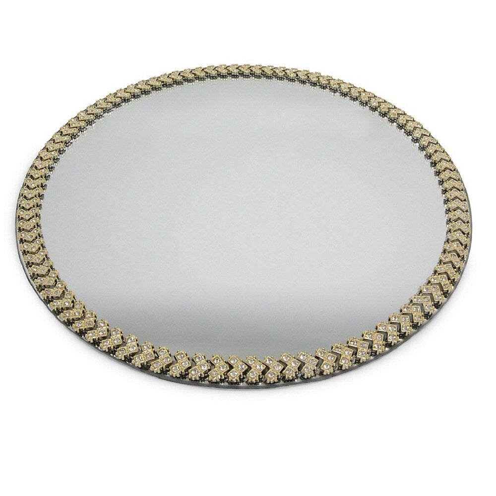 Set of 4 silver sunburst chargers