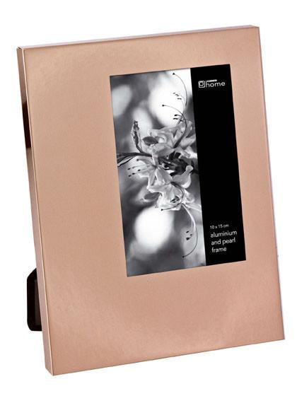 Frame 5x7 Off Center Wide Border, Copper Finish Alum