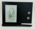 4x6" frame with chalk board & magnets