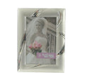 Valentina 4x6" Frm, Satin SP w/ Silver