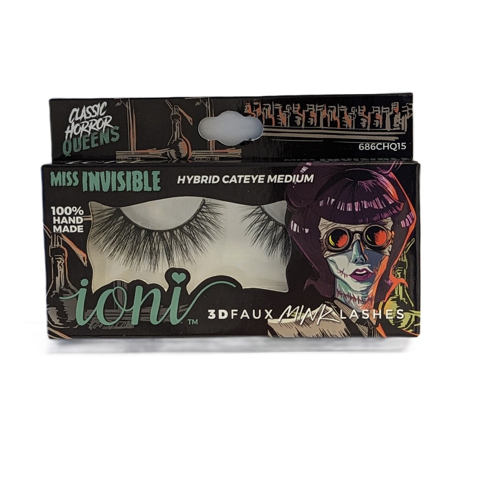 IONI Collector's Premium Edition 3D Faux Mink Lash MISS INVISIBLE Hybrid Cateye Medium