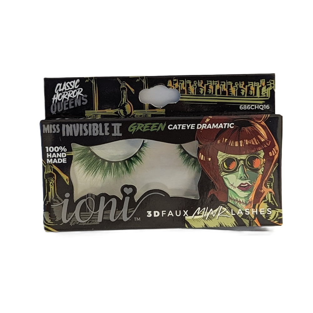 IONI Colored MISS INVISIBLE II GREEN Cateye Dramatic