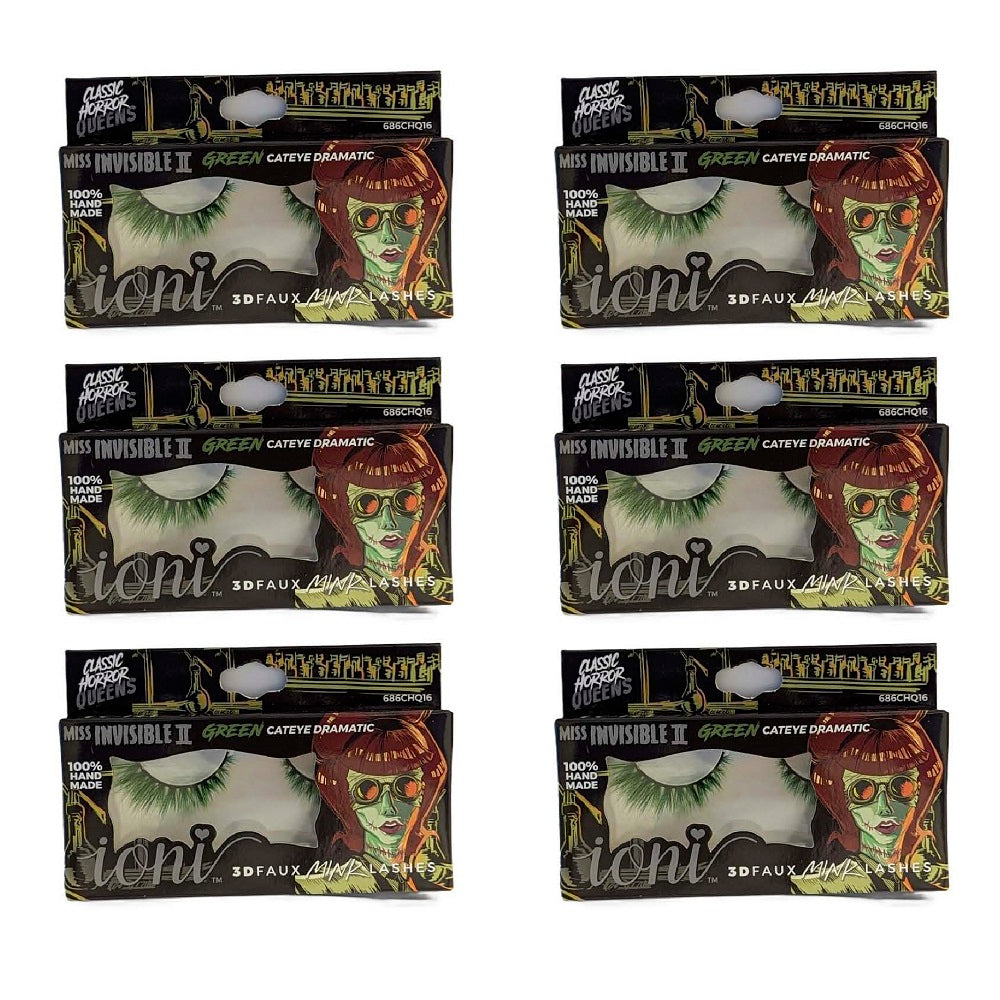IONI Colored MISS INVISIBLE II GREEN Cateye Dramatic