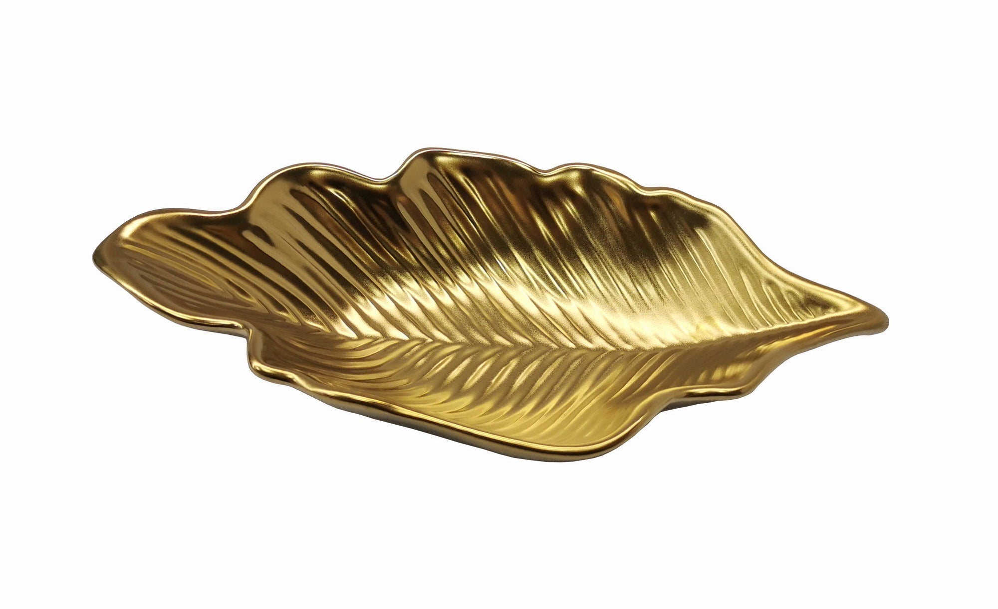 Botanic Collection Titanium Porcelain   Deep leaf plate 8.5"