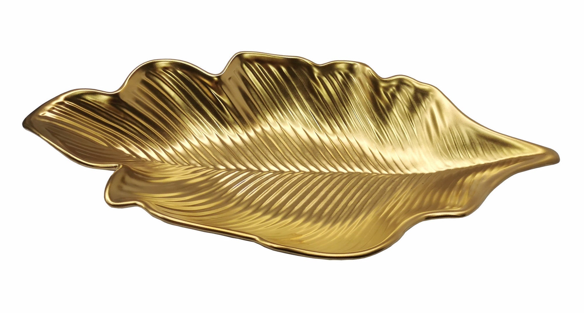 Botanic Collection Titanium Porcelain   Deep leaf plate 16.25"