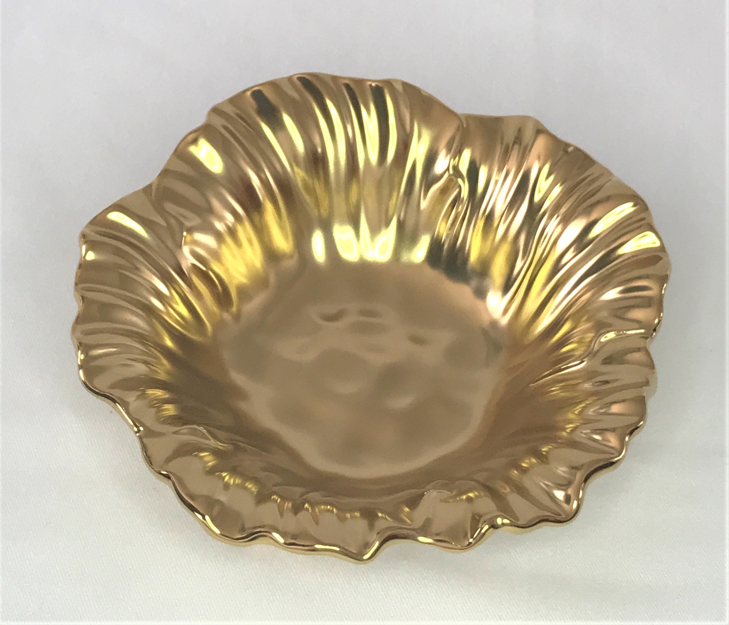 Botanic Collection Titanium Porcelain Sunflower bowl 6.76"