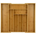Bamboo Expandable 6 - 8 Slots Utensils Organizer