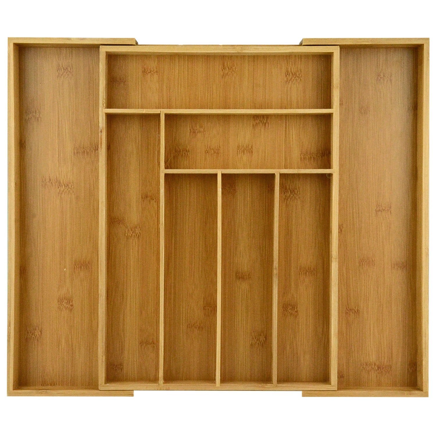 Bamboo Expandable 6 - 8 Slots Utensils Organizer