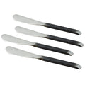 Gibraltar 4-pc Pate Knives Set (2 Tone Black Matte & Stainless Steel)