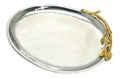 Gilt leaf oval platter
