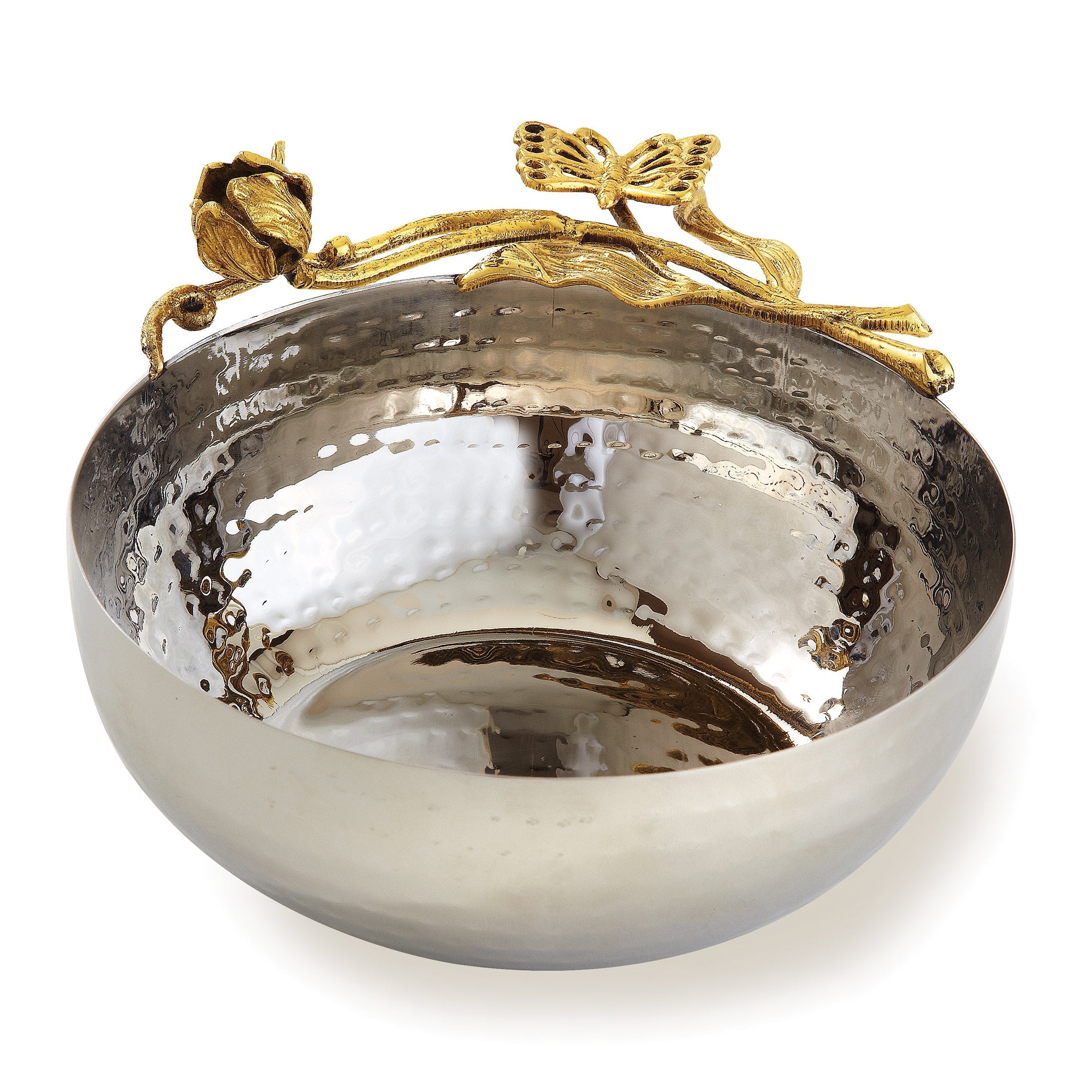 Gold Butterfly bowl 6" dia