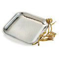 Gold Butterfly square tray