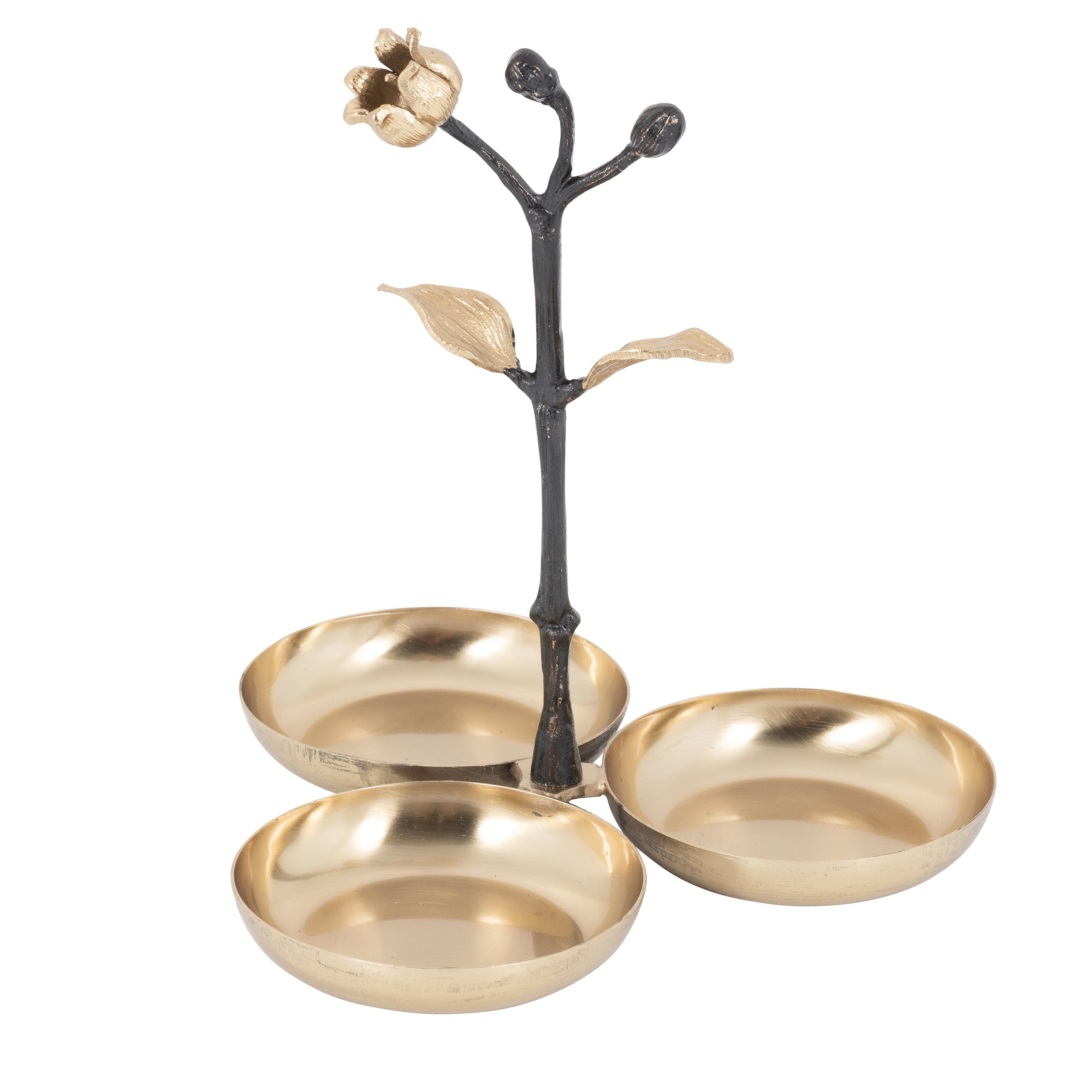 Eleanor triple candy dish - Satin Gold