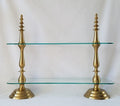 Anastasia rectangular 2-tier tray-21" High , Tray:26x7"