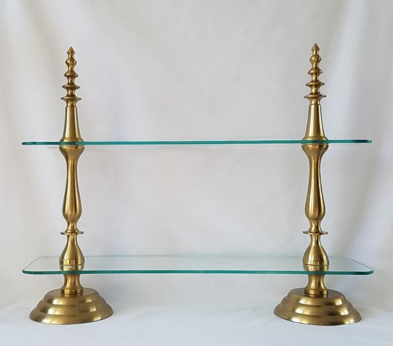 Anastasia rectangular 2-tier tray-21" High , Tray:26x7"