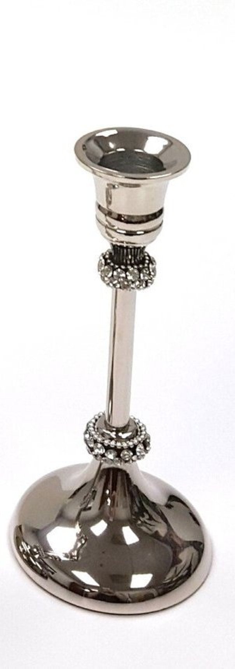 Taper Candle Holder with Chatons 6.5"