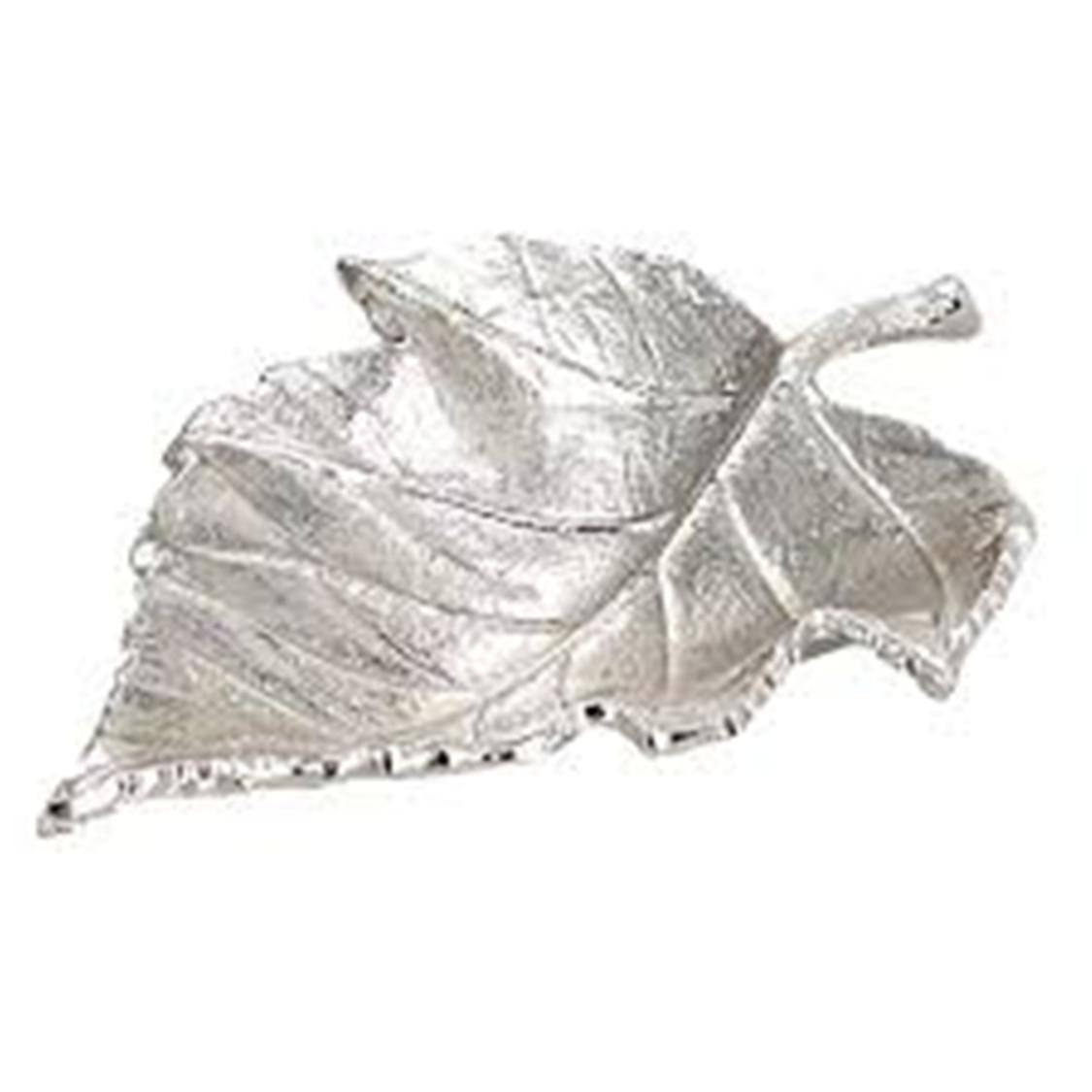 Nickel Plated Leaf Tray -L:13.5"xW:10.5"