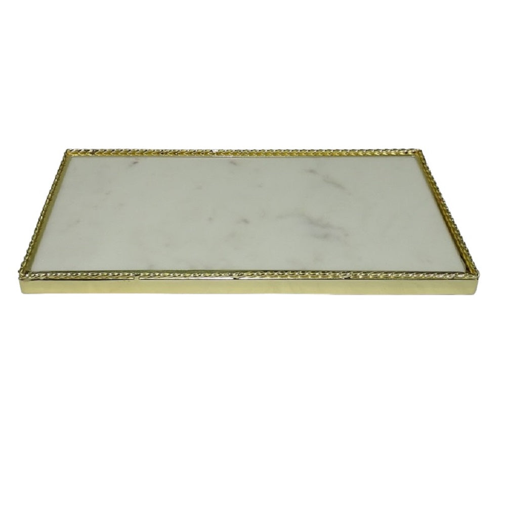 Rectangular Tray with Marble Base
