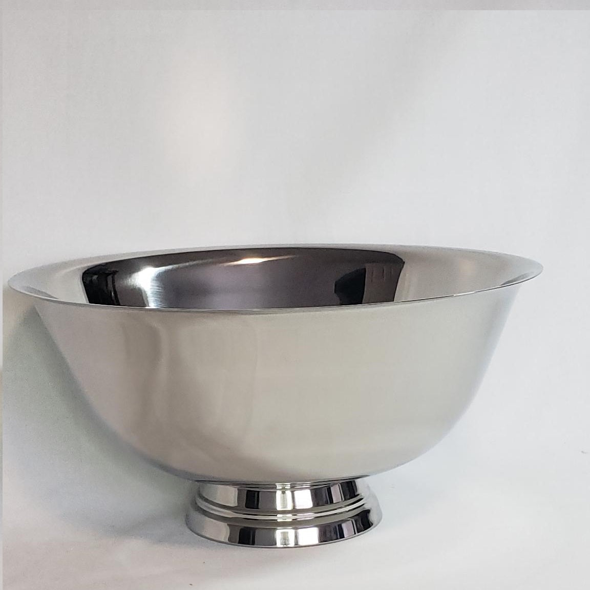 Stainless Steel footed Serving Bowl 8"