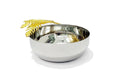 Round Bowl with gold fern: 6.5" dia,: