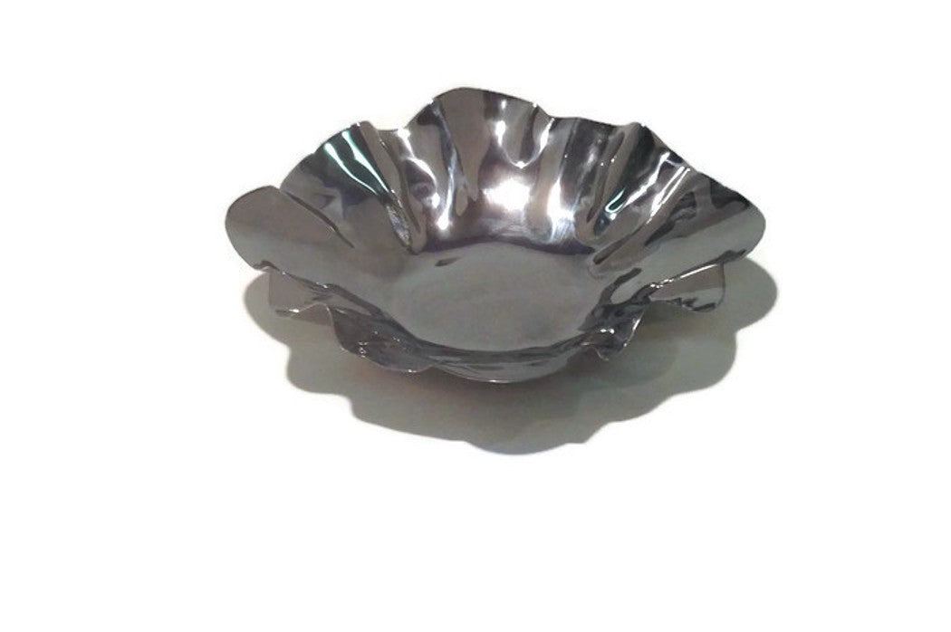 Flower Bowl Shiny Finish - 11" Dia., 2" H