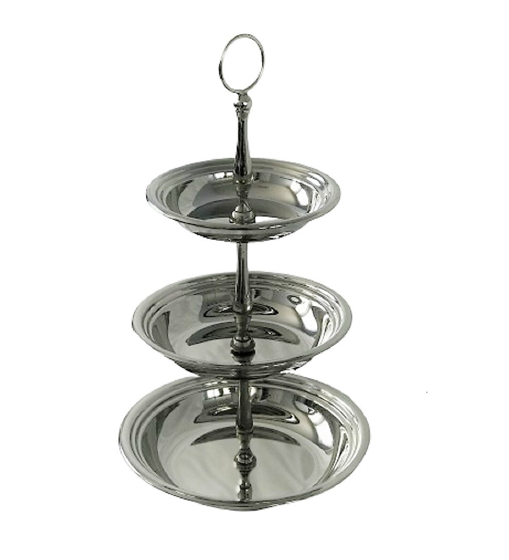 3-tier tray 15" H
