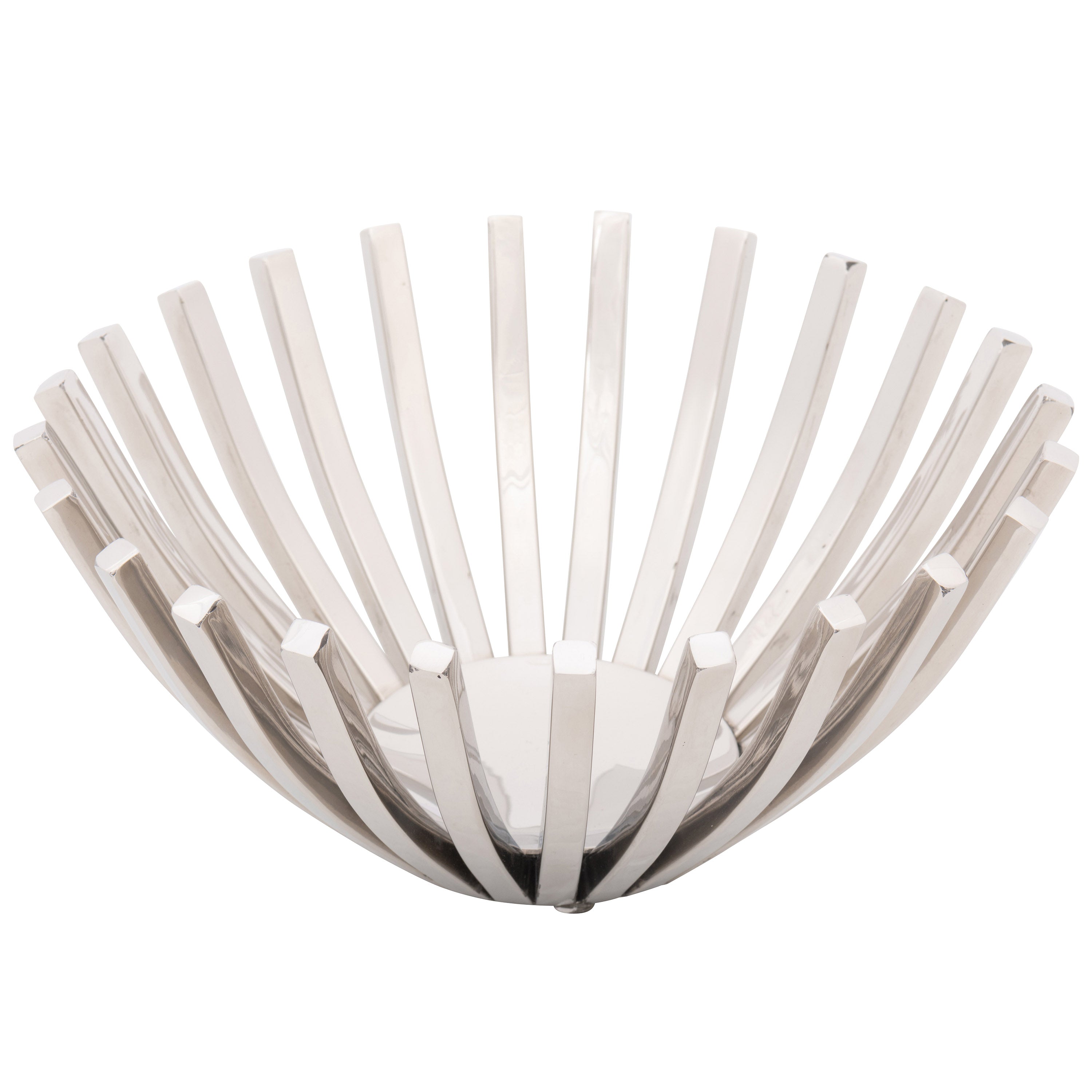 Stainless Steel Hilary round basket Home Decor 10" diameter