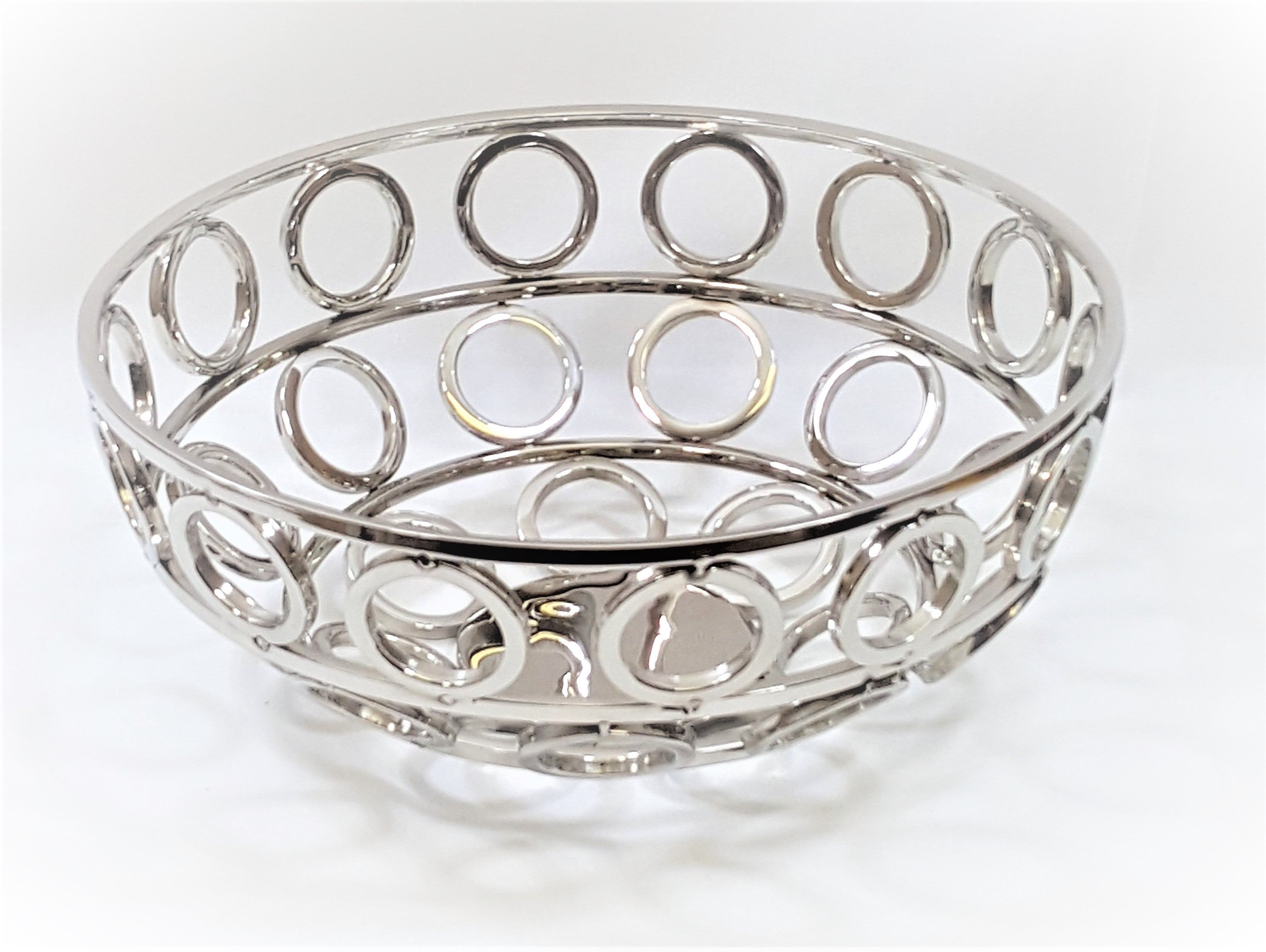 Rondo round basket, 14.25" diameter,  6" H