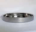 Stainless Steel Silver Double wall bar tray 12.5" dia