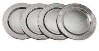 4-pc Round Coaster Set Hammered