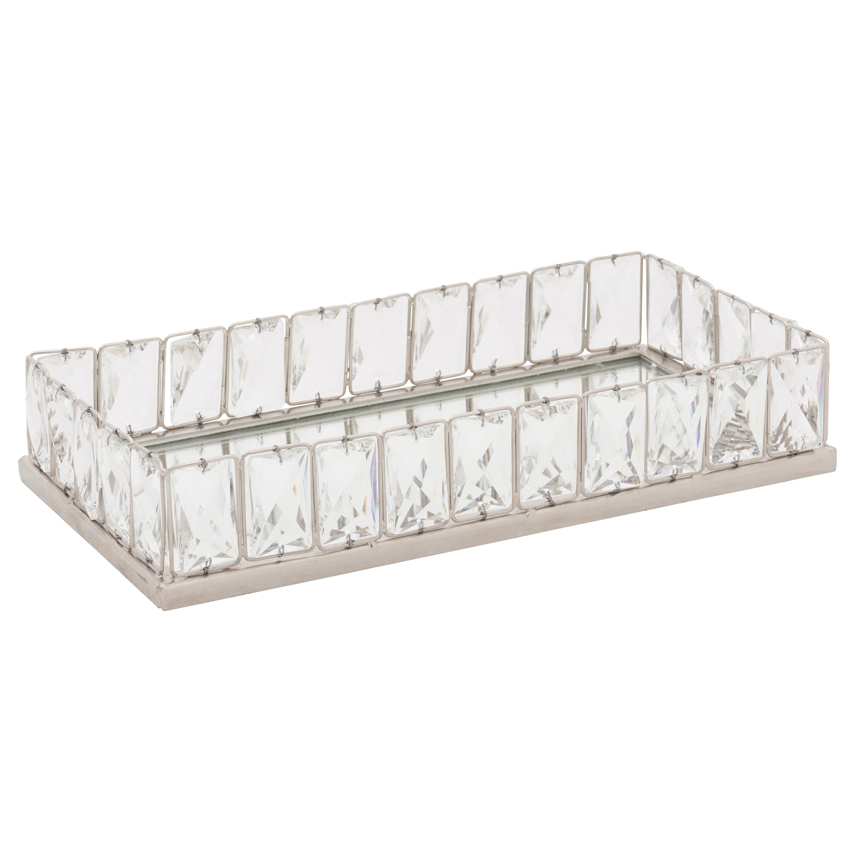 Crystal vanity tray