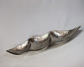 Premium Silver Metallic Triple Section Serving Bowl