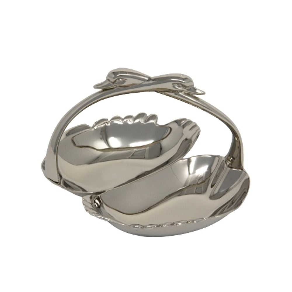 Large swan double dish - 7 X 6 X 5"