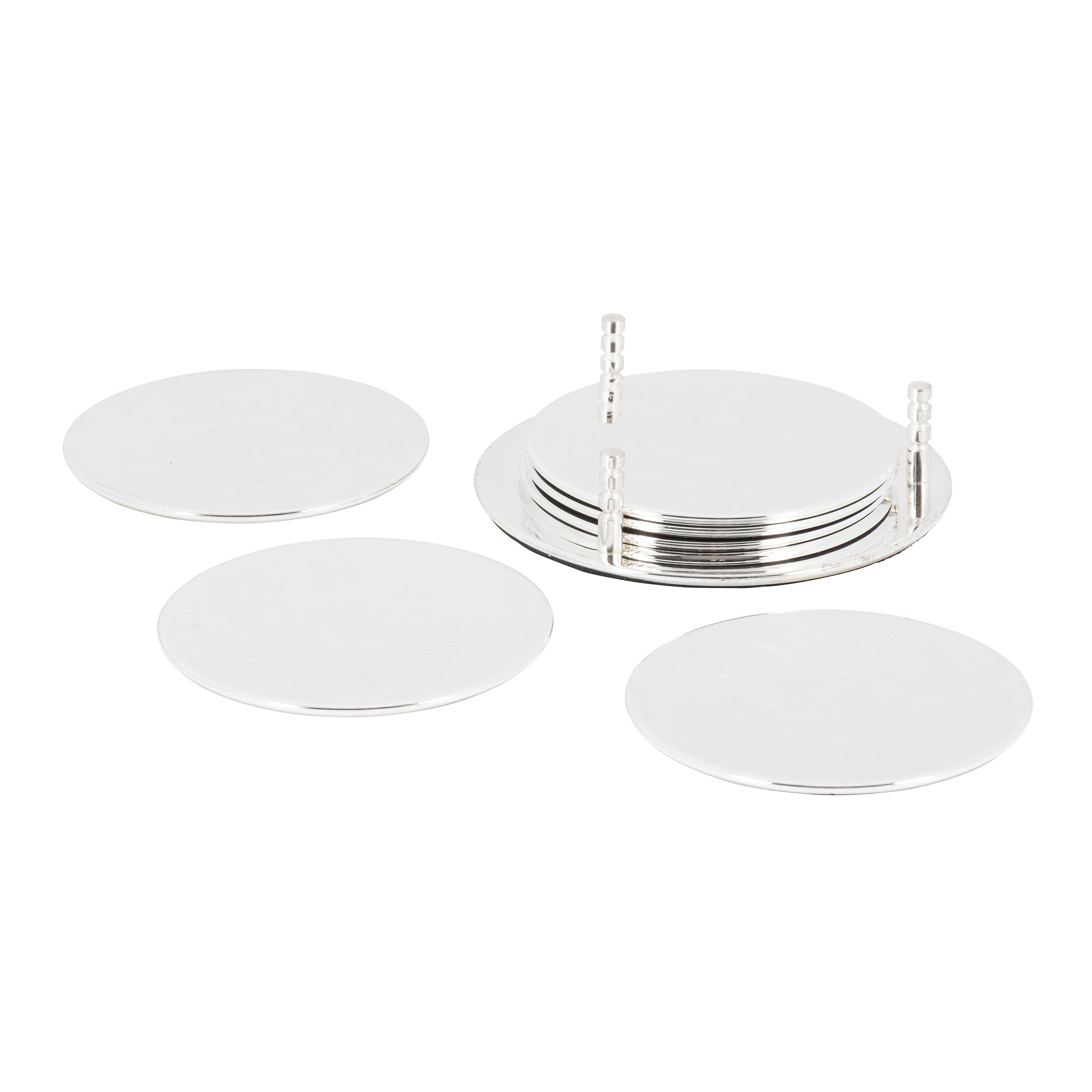 Stainless Steel 7-pc Coaster Set