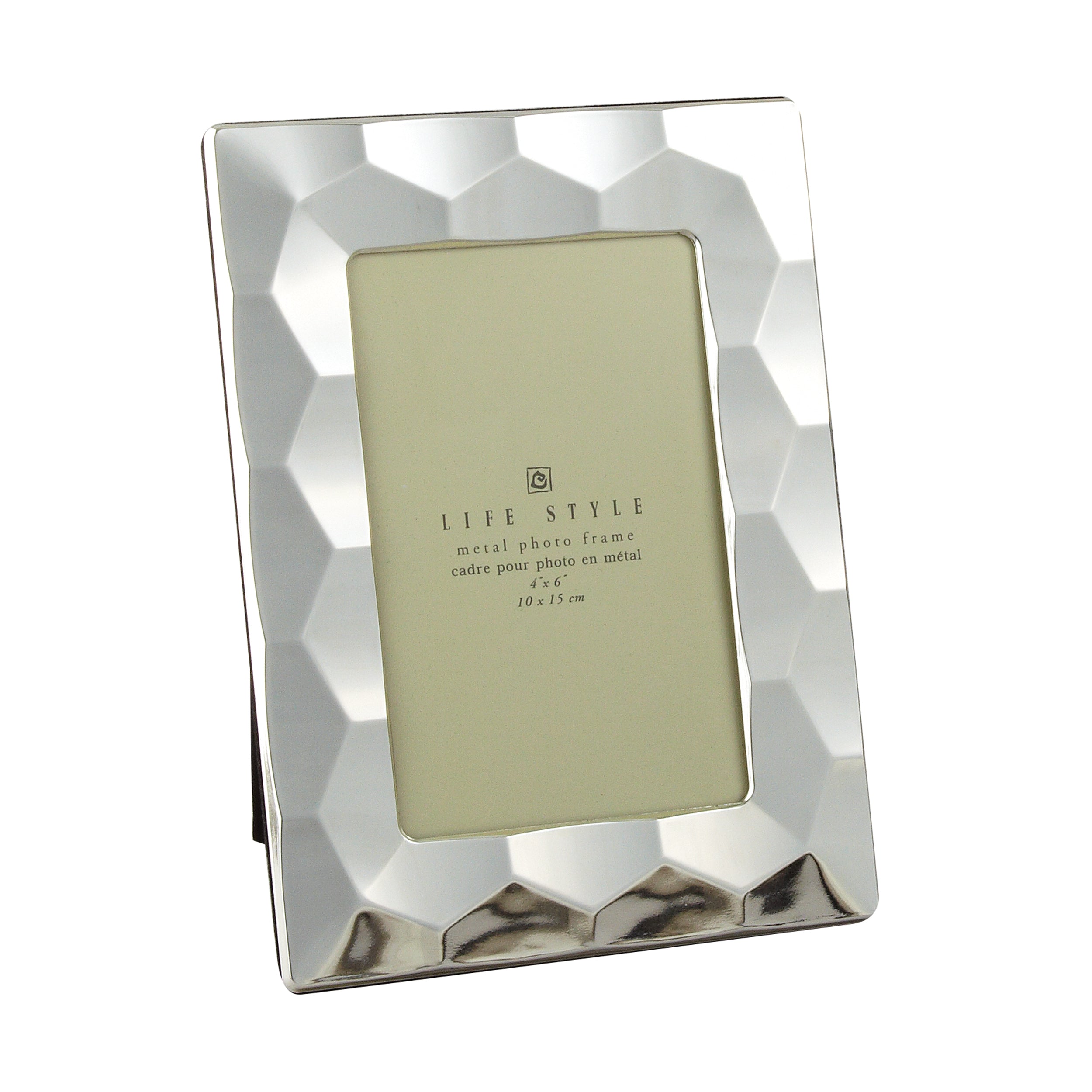 Plated 4x6" Frame,Prism Border