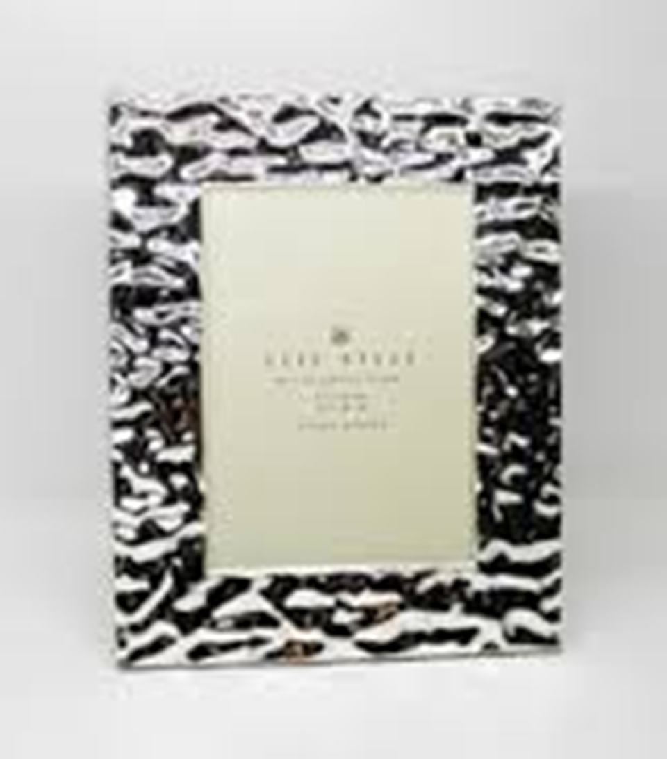 Plated 4x6" Frame,Crinkled Border