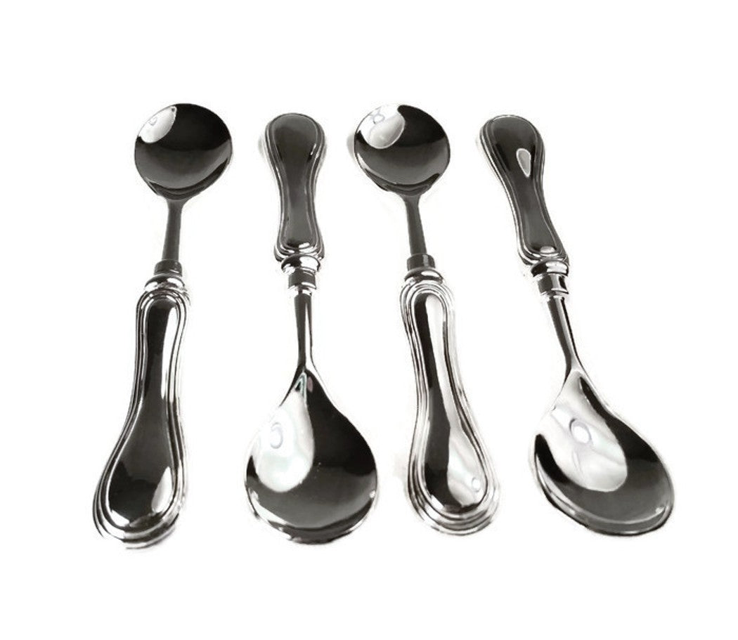 Elegance-Plate Rim Spoons Set of 4
