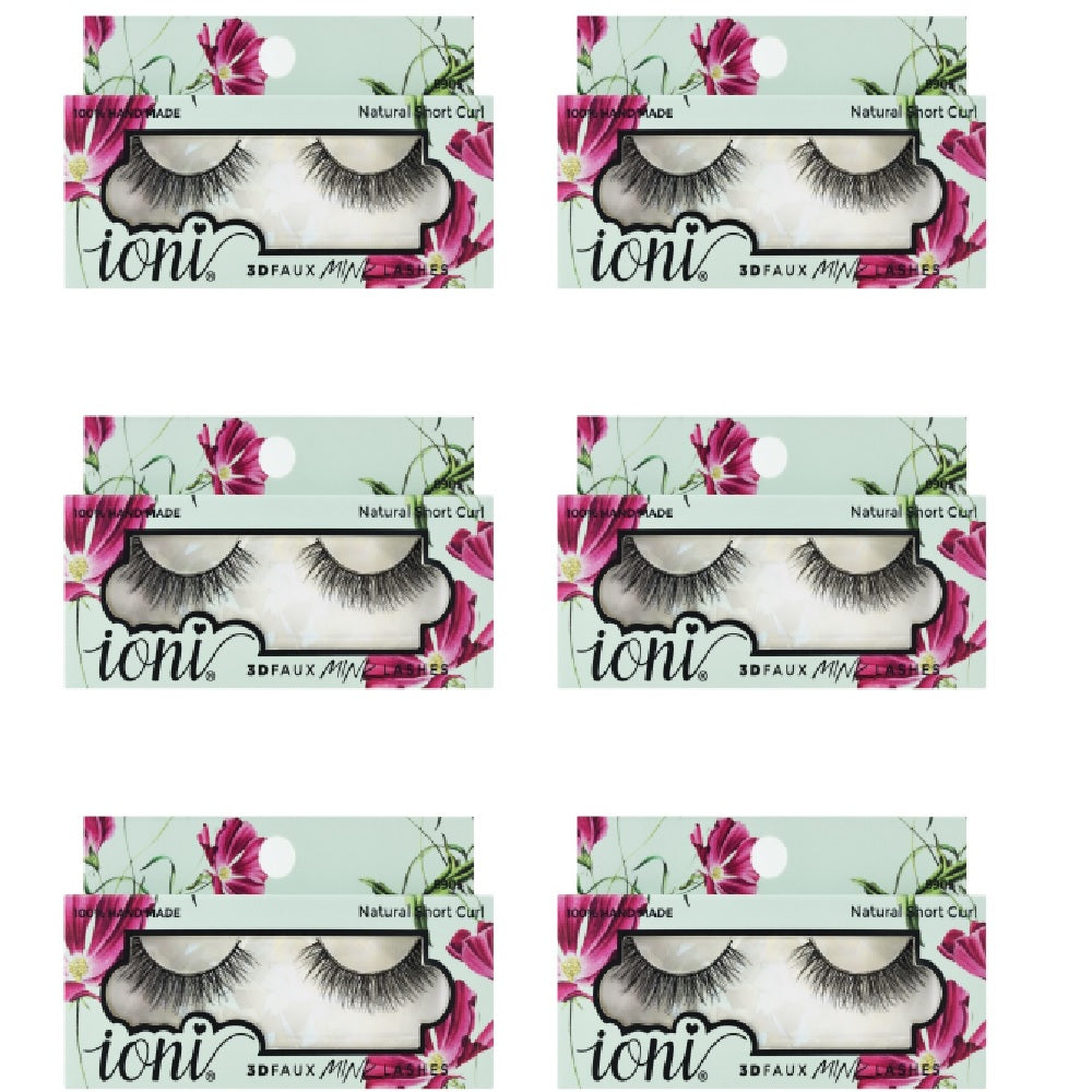 IONI Collector's Premium Edition 3D Faux Mink Lash Natural Short Curl (Pack of 12)