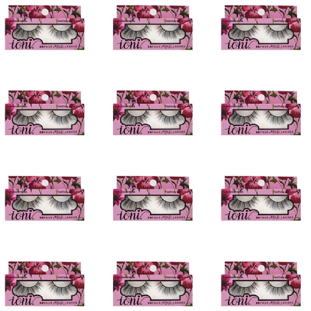 IONI Collector's Premium Edition 3D Faux Mink Lash Feathery Long Flare (Pack of 12)