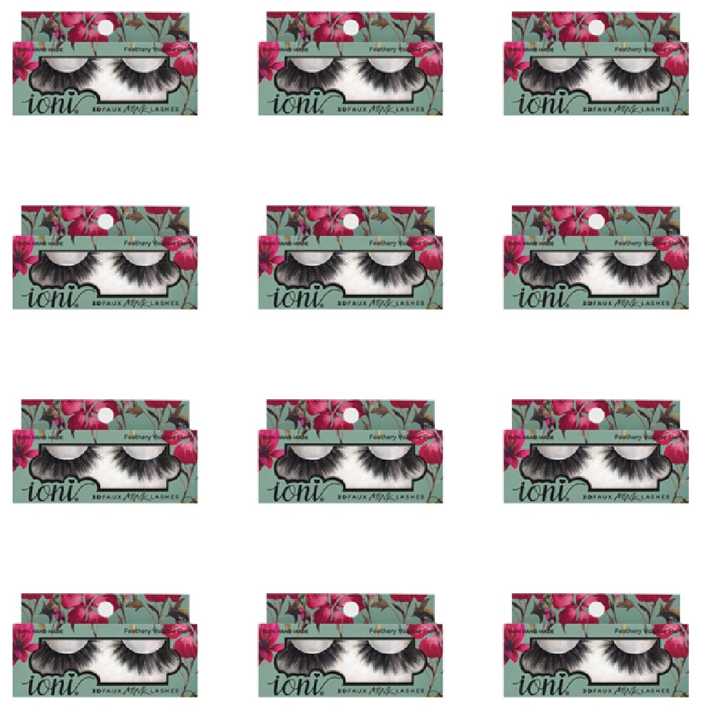 IONI Collector's Premium Edition 3D Faux Mink Lash Feathery Volume Flare (Pack of 12)