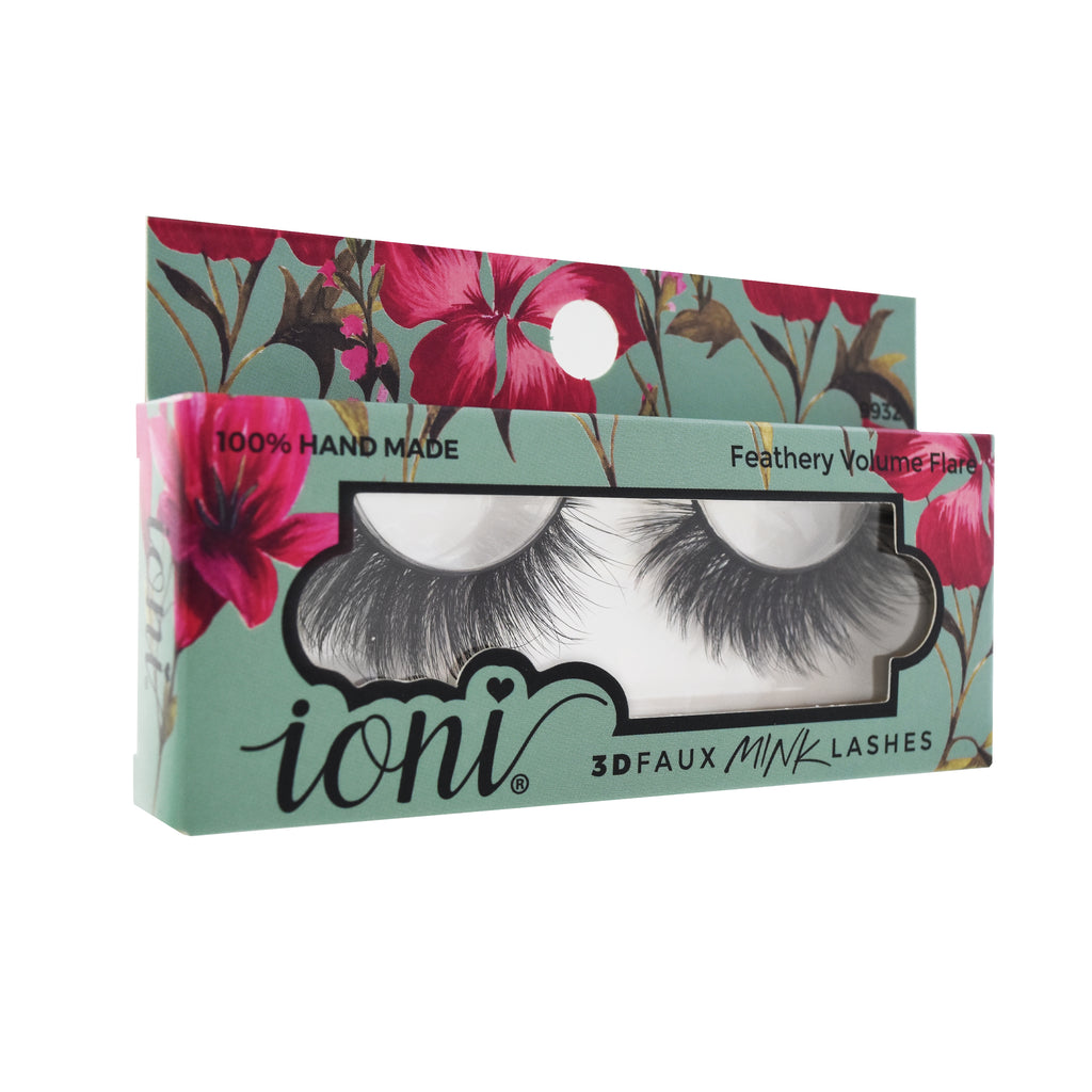 IONI Collector's Premium Edition 3D Faux Mink Lash Feathery Volume Flare (Pack of 12)