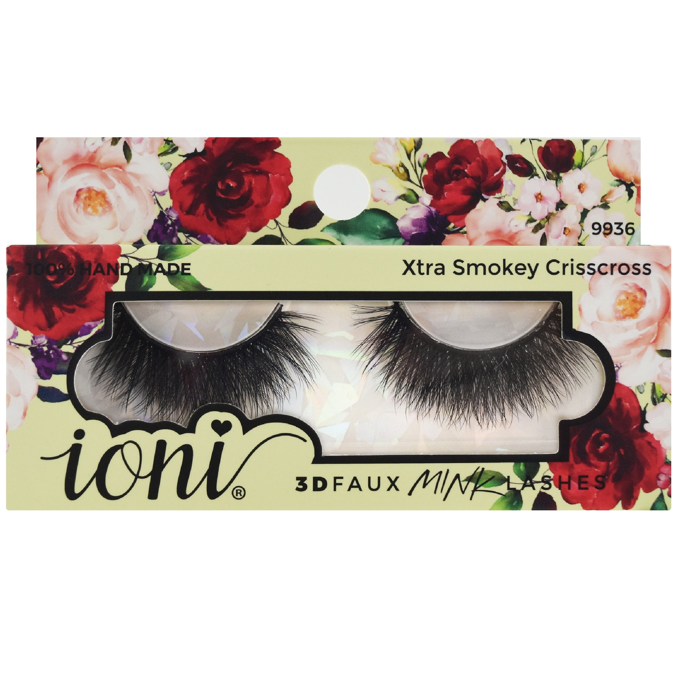 IONI Collector's Premium Edition 3D Faux Mink Lash Xtra Smokey Crisscross (Pack of 6)
