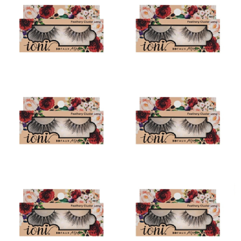 IONI Collector's Premium Edition 3D Faux Mink Lash Feathery Cluster Long (Pack of 12)