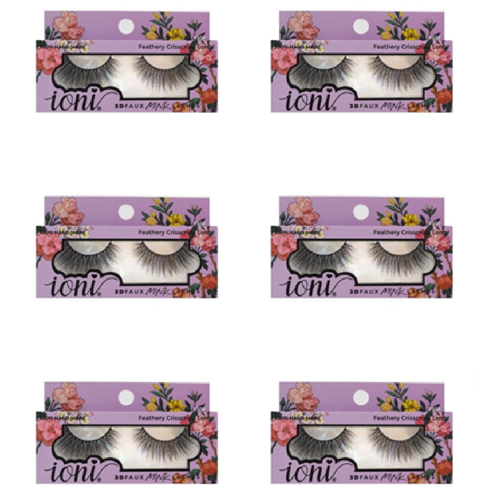 IONI Collector's Premium Edition 3D Faux Mink Lash Feathery Crisscross Long (Pack of 12)