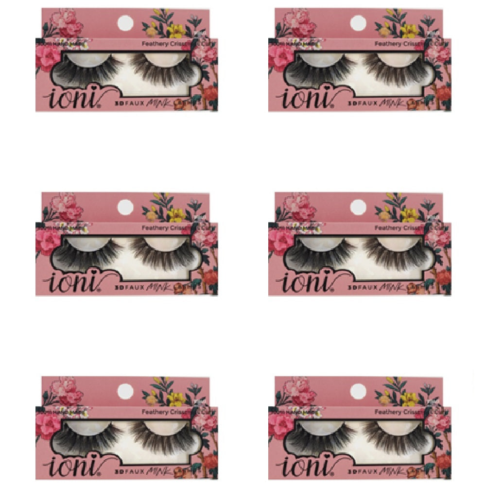IONI Collector's Premium Edition 3D Faux Mink Lash Feathery Crisscross Curl (Pack of 12)